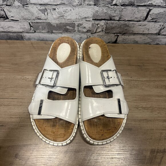 EUC Chole White “Rebecca” Sandals Women's Size 41 - Picture 3 of 16